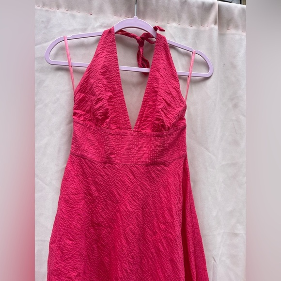 J. Crew Strapless Fuchsia Dress - Picture 5 of 7